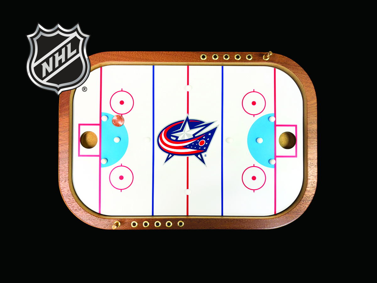 NHL Columbus Blue Jackets® Penny Hockey Game – Across The Board Game