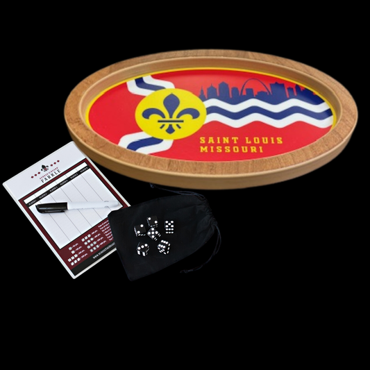 STL Skyline and Flag Farkle