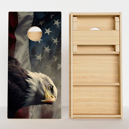 Bald Eagle American Flag Professional Cornhole Boards