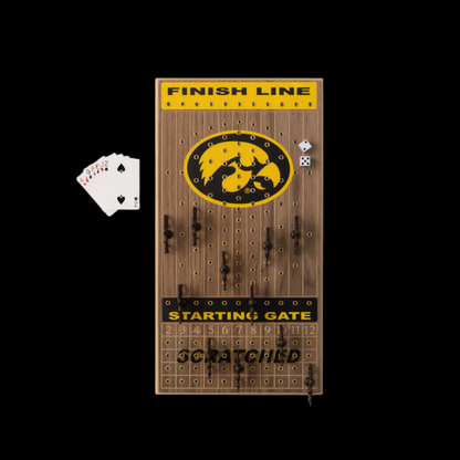 University of Iowa Horseracing Gametop Walnut