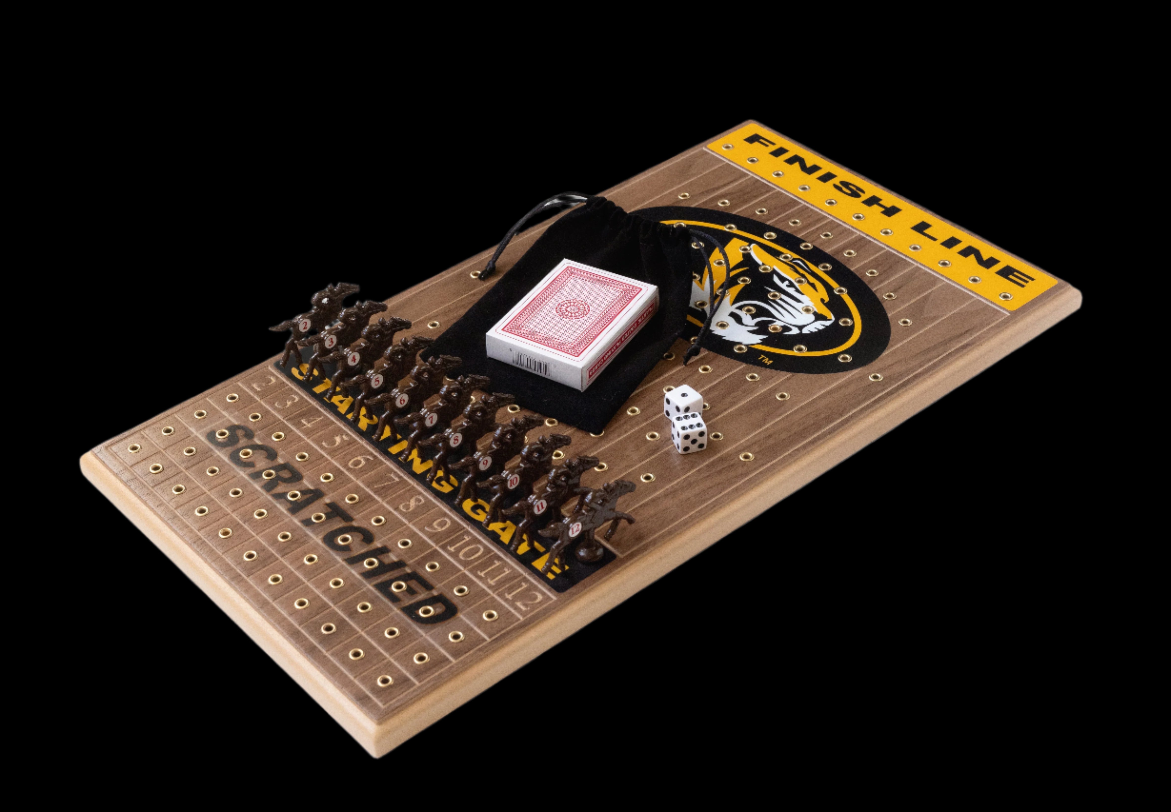 MIZZOU Horseracing Gametop Walnut