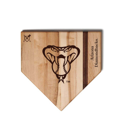 Arizona Diamondbacks Home Plate Cutting Boards | Multiple Sizes | Multiple Designs