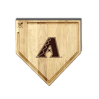 Arizona Diamondbacks Home Plate Cutting Boards | Multiple Sizes | Multiple Designs