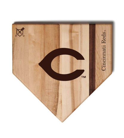 Cincinnati Reds Home Plate Cutting Boards | Multiple Sizes | Multiple Designs