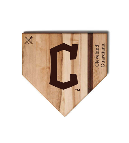 Cleveland Guardians Home Plate Cutting Boards | Multiple Sizes | Multiple Designs