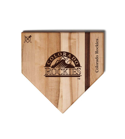 Colorado Rockies Home Plate Cutting Boards | Multiple Sizes | Multiple Designs