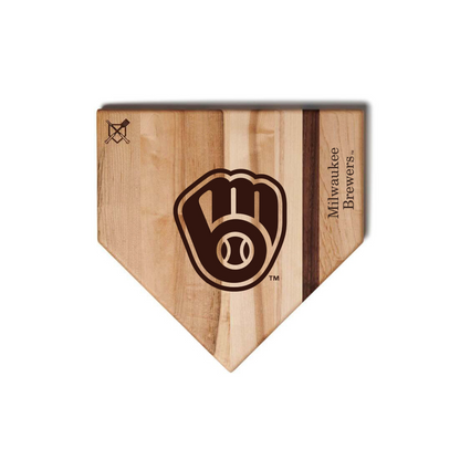 Milwaukee Brewers Home Plate Cutting Boards | Multiple Sizes | Multiple Designs