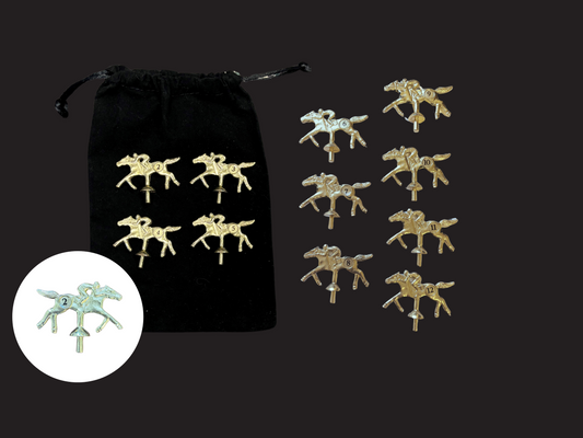 Small Metal Horses - Gold