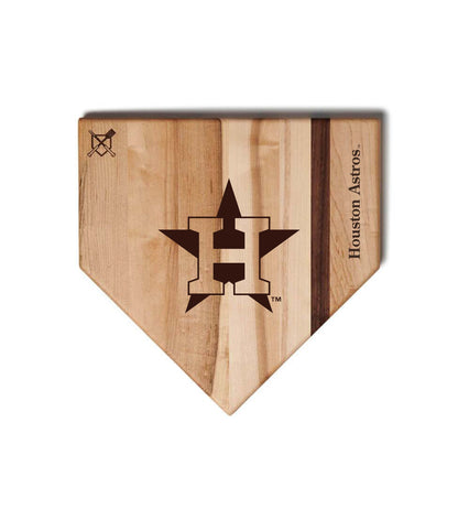 Houston Astros Home Plate Cutting Boards | Multiple Sizes | Multiple Designs