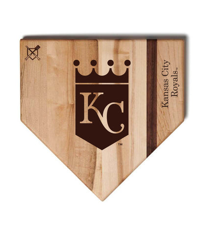 Kansas City Royals Home Plate Cutting Boards | Multiple Sizes | Multiple Designs