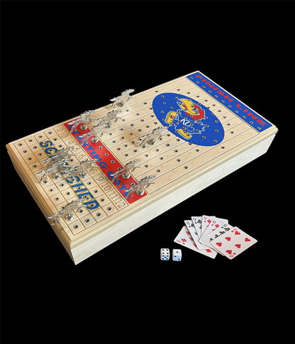 University of Kansas Deluxe Maple Horseracing Game