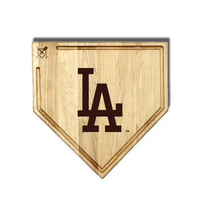Los Angeles Dodgers Home Plate Cutting Boards | Multiple Sizes | Multiple Designs