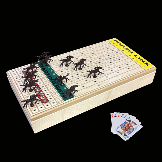 Deluxe Horseracing Game Maple-BACKORDER thru 1/12/26