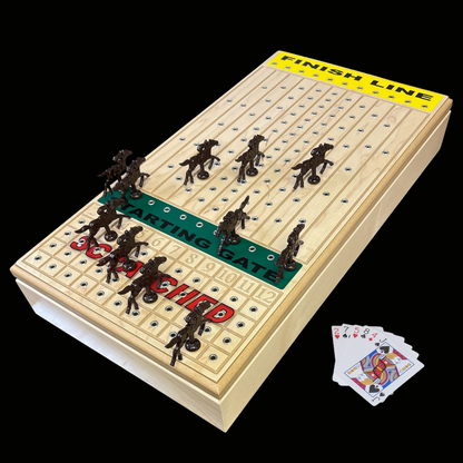 Deluxe Horseracing Game Maple-BACKORDER thru 1/12/26