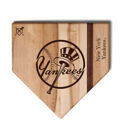 New York Yankees Home Plate Cutting Boards | Multiple Sizes | Multiple Designs