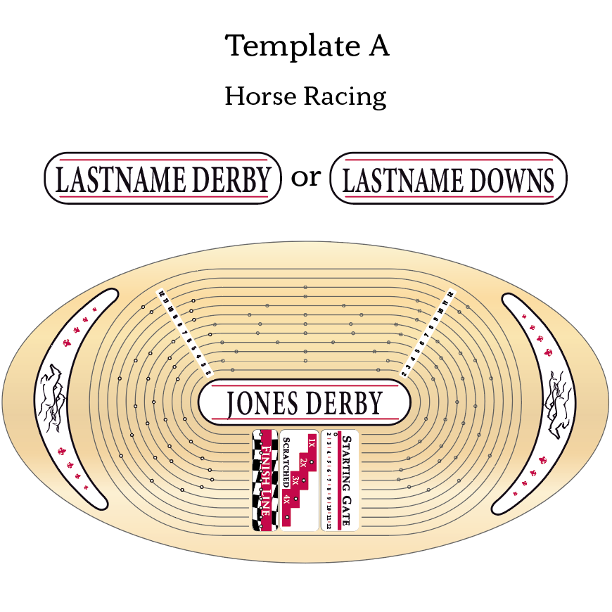 custom-oval-horseracing-game-maple-across-the-board-game