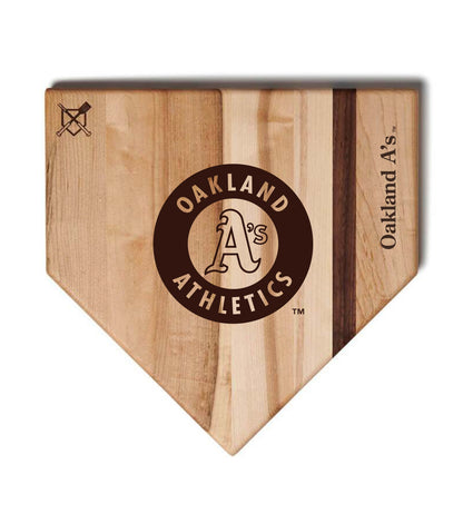 Oakland Athletics Home Plate Cutting Boards | Multiple Sizes | Multiple Designs