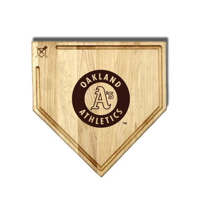 Oakland Athletics Home Plate Cutting Boards | Multiple Sizes | Multiple Designs