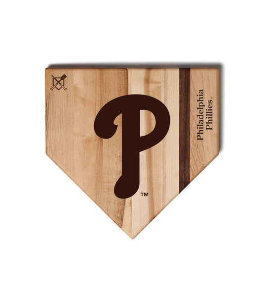 Philadelphia Phillies Home Plate Cutting Boards | Multiple Sizes | Multiple Designs