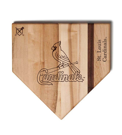 St. Louis Cardinals Home Plate Cutting Boards | Multiple Sizes | Multiple Designs