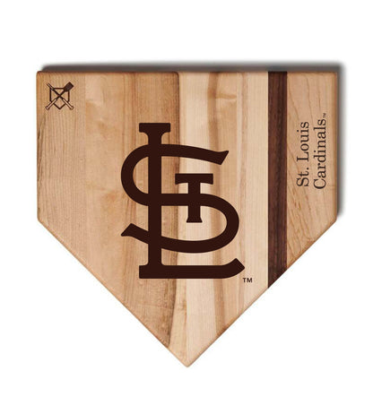 St. Louis Cardinals Home Plate Cutting Boards | Multiple Sizes | Multiple Designs