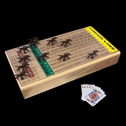 Deluxe Horseracing Game Walnut