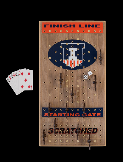 University of Illinois Horseracing Gametop Walnut