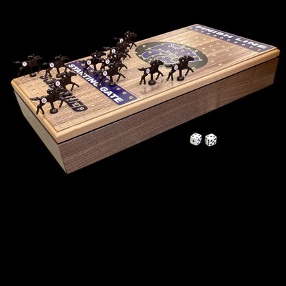 Kansas State University Deluxe Walnut Horseracing Game