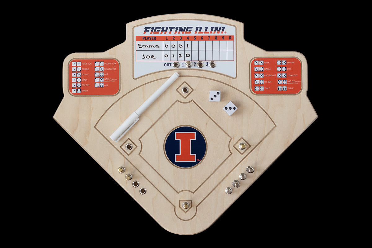 University of Illinois Baseball Game Across The Board Game