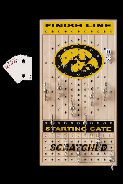 University of Iowa Deluxe Maple Horseracing Game