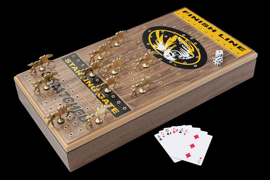 MIZZOU Deluxe Walnut Horseracing Game