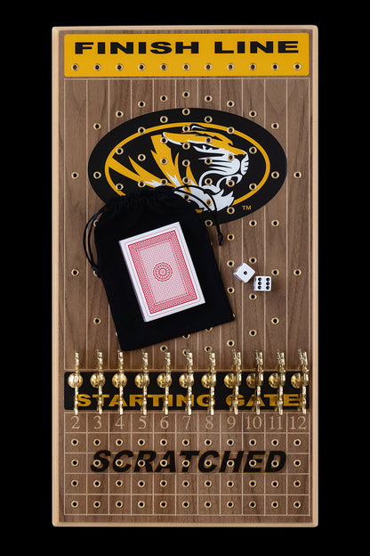 MIZZOU Deluxe Walnut Horseracing Game