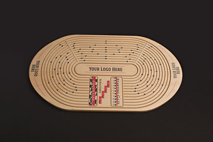 Custom Oval Horseracing Game-Maple