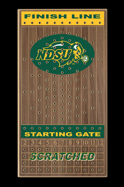North Dakota State University Deluxe Walnut Horseracing Game