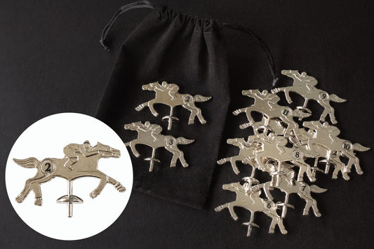 Large Metal Horses - Silver