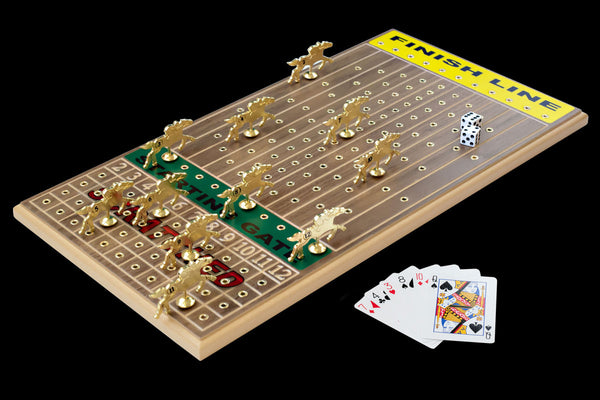 Fridja Horse Racing Board Game For Adults And Family, Adult Games For  Parties, Easy Family Game Night For All Ages, Wooden Race Board With 11  Horses, 2 Dices Xmas Gift 